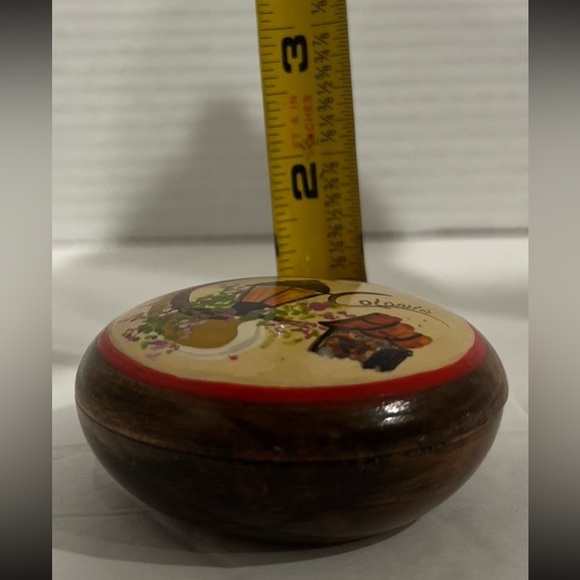 Hand Painted Wooden Trinket Box - Picture 11 of 11